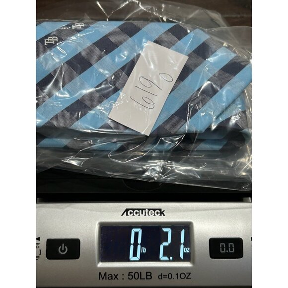 MLB Tampa Bay Rays Checkered Tie Blue One Size Adjustable Fit Active Sportswear - Picture 7 of 7